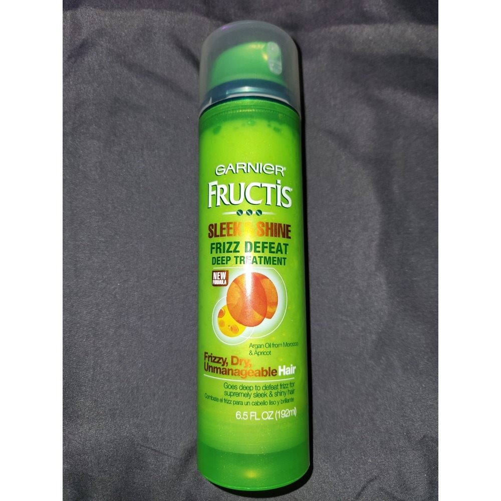 NEW~Garnier Fructis Sleek & Shine‎ Frizz Defeat Deep Treatment 6.5 oz~RARE